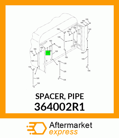 SPACER, PIPE 364002R1