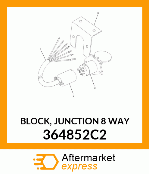 BLOCK, JUNCTION 8 WAY 364852C2