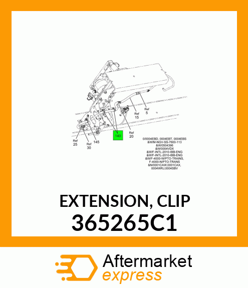 EXTENSION, CLIP 365265C1