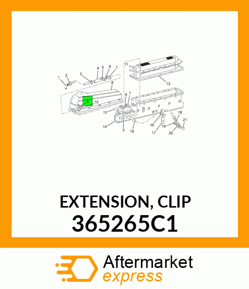 EXTENSION, CLIP 365265C1