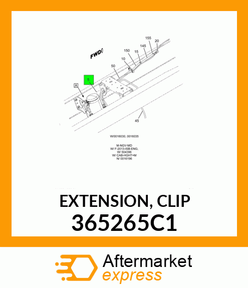 EXTENSION, CLIP 365265C1