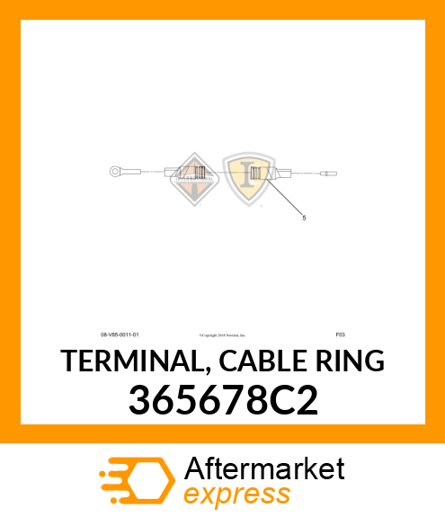 TERMINAL, CABLE RING 365678C2