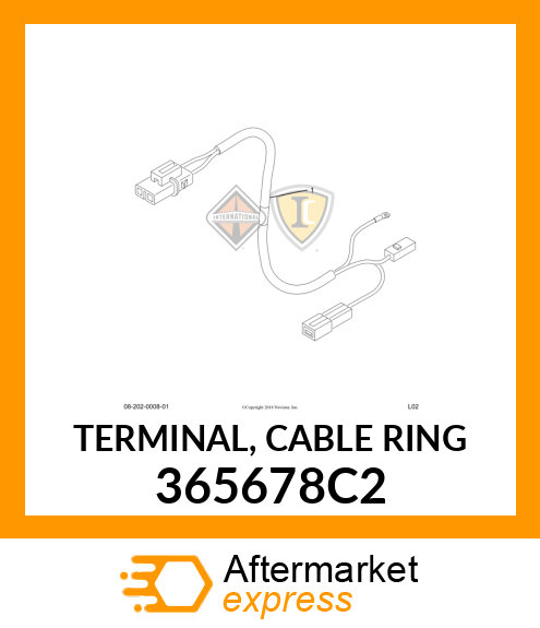 TERMINAL, CABLE RING 365678C2