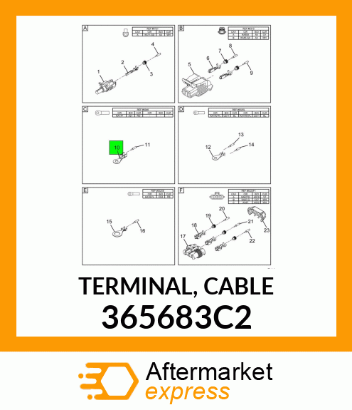 TERMINAL, CABLE 365683C2