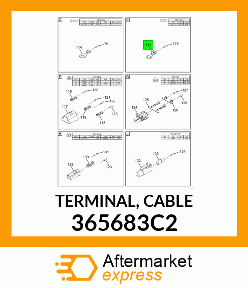 TERMINAL, CABLE 365683C2