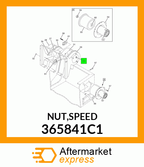 NUT,SPEED 365841C1