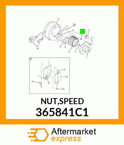 NUT,SPEED 365841C1