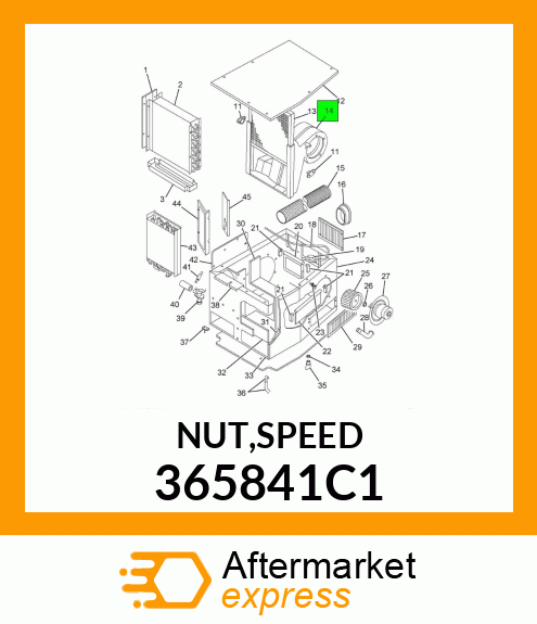 NUT,SPEED 365841C1