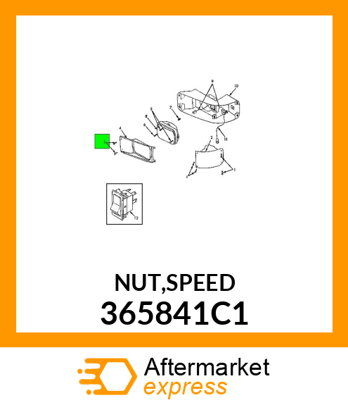 NUT,SPEED 365841C1