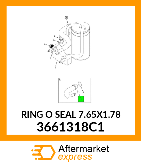 RING O SEAL 7.65X1.78 3661318C1