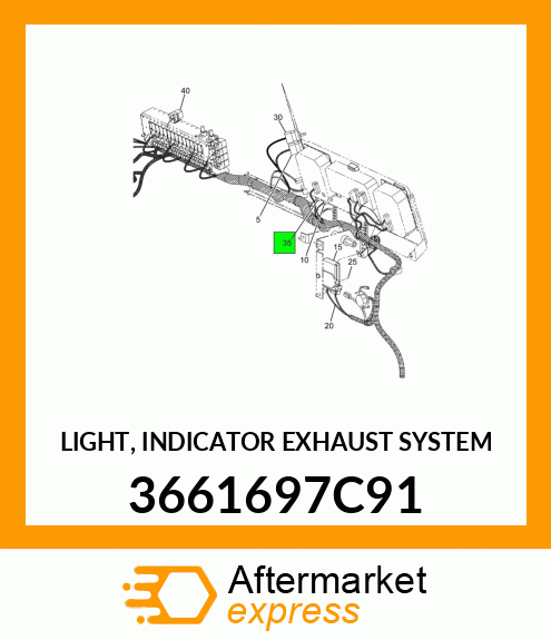 LIGHT, INDICATOR EXHAUST SYSTEM 3661697C91