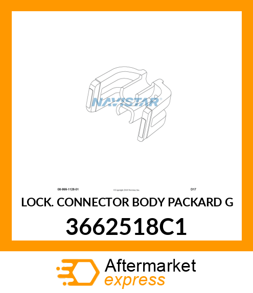 LOCK CONNECTOR BODY PACKARD G 3662518C1