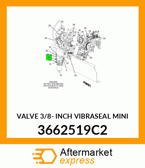 VALVE 3/8- INCH VIBRASEAL MINI 3662519C2