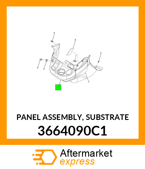 PANEL ASSEMBLY, SUBSTRATE 3664090C1