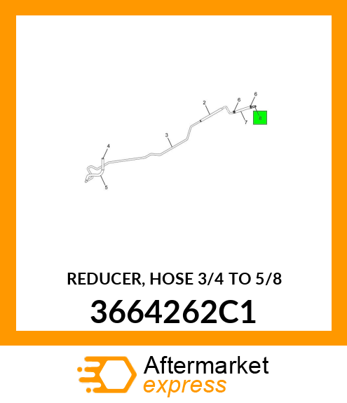 REDUCER, HOSE 3/4" TO 5/8" 3664262C1