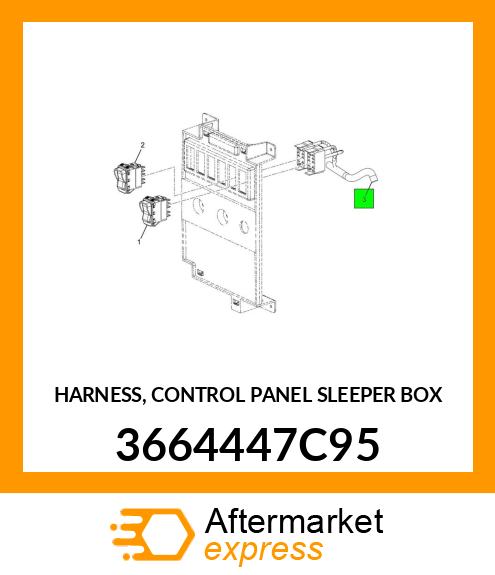 HARNESS, CONTROL PANEL SLEEPER BOX 3664447C95