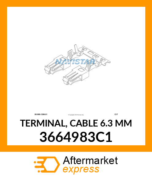 TERMINAL, CABLE 6.3 MM 3664983C1