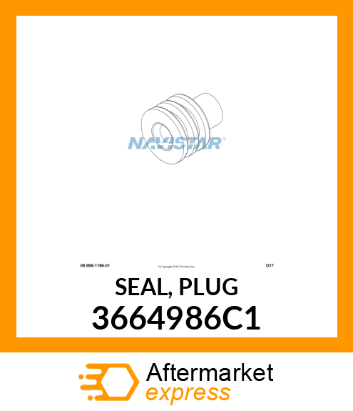 SEAL, PLUG 3664986C1