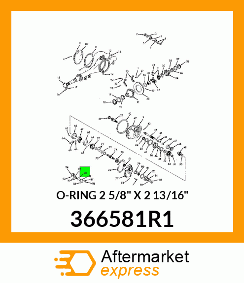 O-RING 2 5/8" X 2 13/16" 366581R1