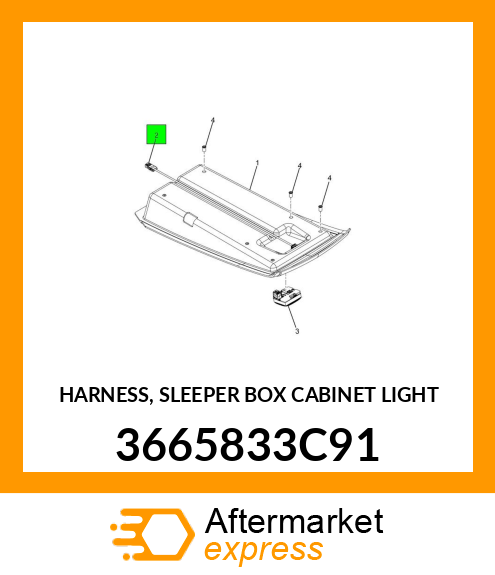 HARNESS, SLEEPER BOX CABINET LIGHT 3665833C91