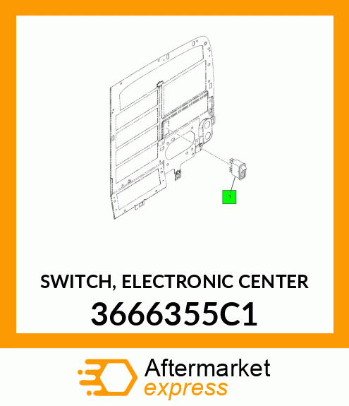 SWITCH, ELECTRONIC CENTER 3666355C1