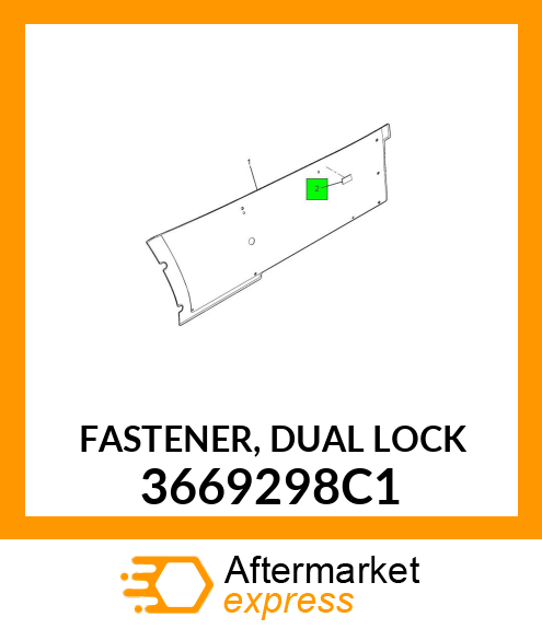 FASTENER, DUAL LOCK 3669298C1