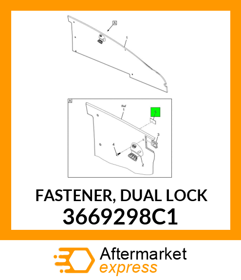 FASTENER, DUAL LOCK 3669298C1