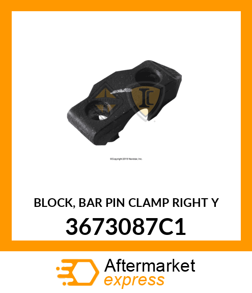 BLOCK, BAR PIN CLAMP RIGHT Y 3673087C1