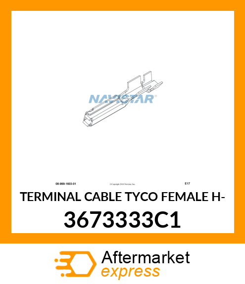 TERMINAL CABLE TYCO FEMALE H- 3673333C1