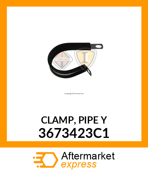 CLAMP, PIPE Y 3673423C1