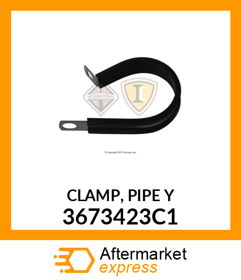 CLAMP, PIPE Y 3673423C1