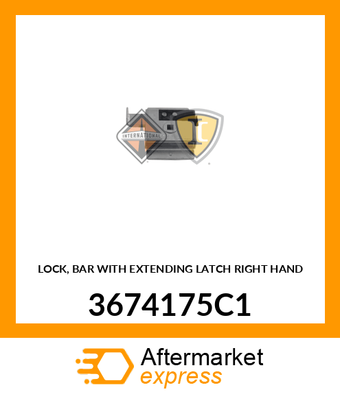 LOCK, BAR WITH EXTENDING LATCH RIGHT HAND 3674175C1