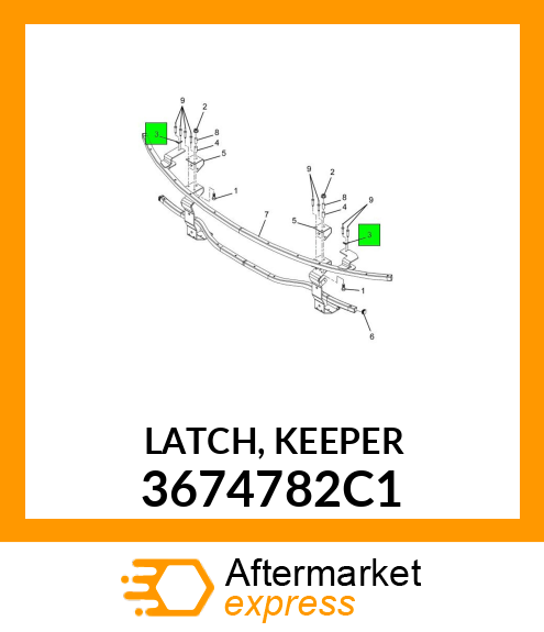 LATCH, KEEPER 3674782C1