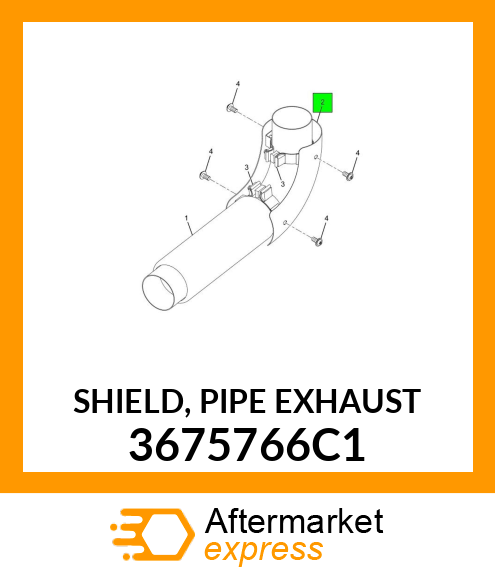 SHIELD, PIPE EXHAUST 3675766C1