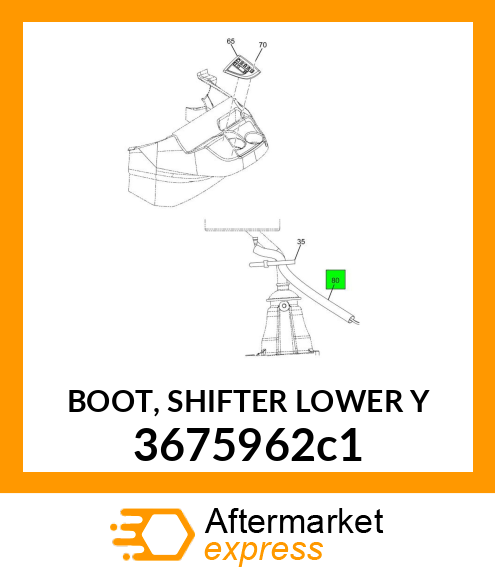 BOOT, SHIFTER LOWER Y 3675962c1