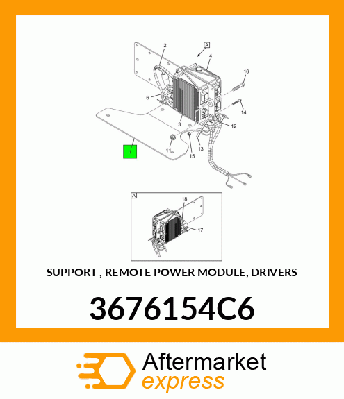 SUPPORT , REMOTE POWER MODULE, DRIVERS 3676154C6