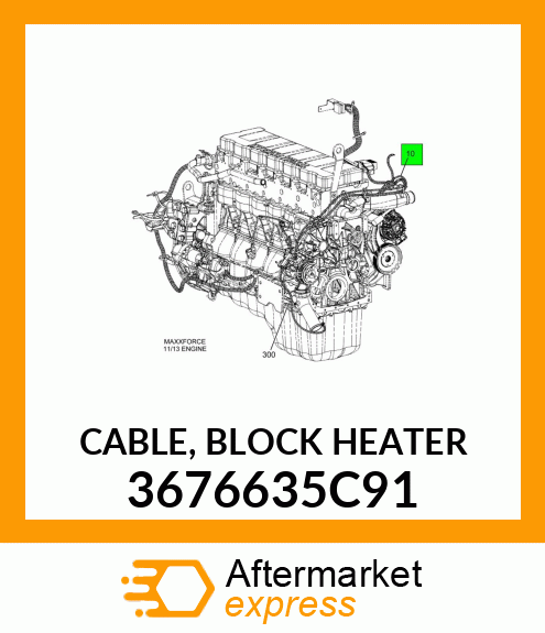 CABLE, BLOCK HEATER 3676635C91