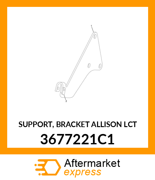 SUPPORT, BRACKET ALLISON LCT 3677221C1