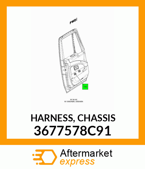 HARNESS, CHASSIS 3677578C91