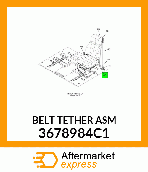 BELT TETHER ASM 3678984C1