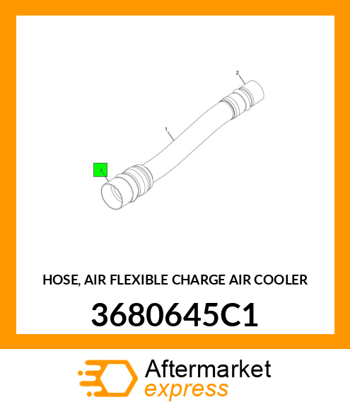 HOSE, AIR FLEXIBLE CHARGE AIR COOLER 3680645C1
