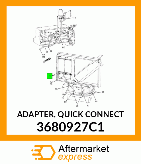 ADAPTER, QUICK CONNECT 3680927C1