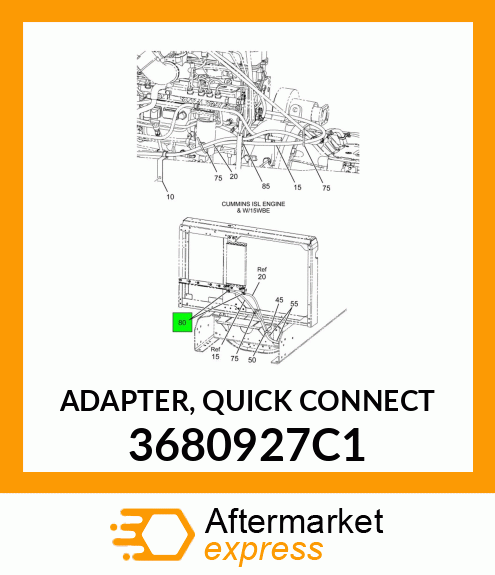 ADAPTER, QUICK CONNECT 3680927C1