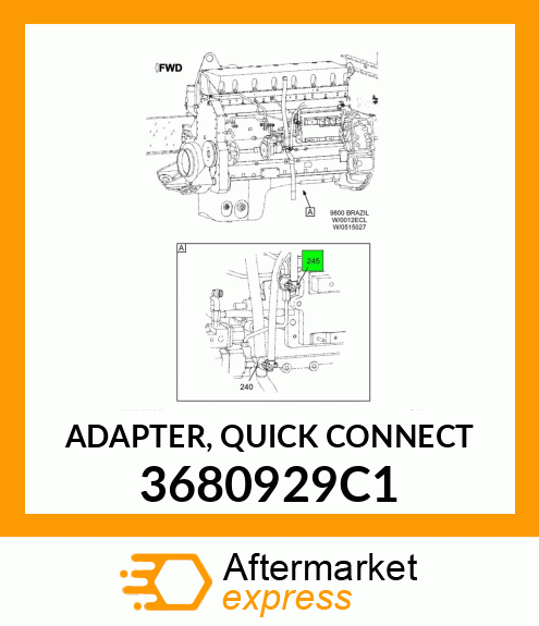 ADAPTER, QUICK CONNECT 3680929C1