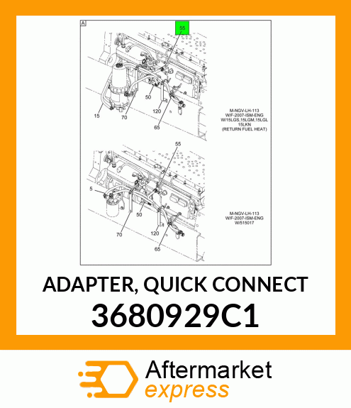 ADAPTER, QUICK CONNECT 3680929C1