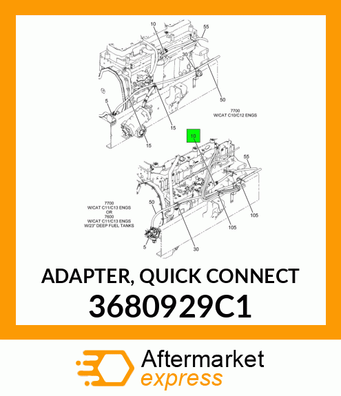 ADAPTER, QUICK CONNECT 3680929C1