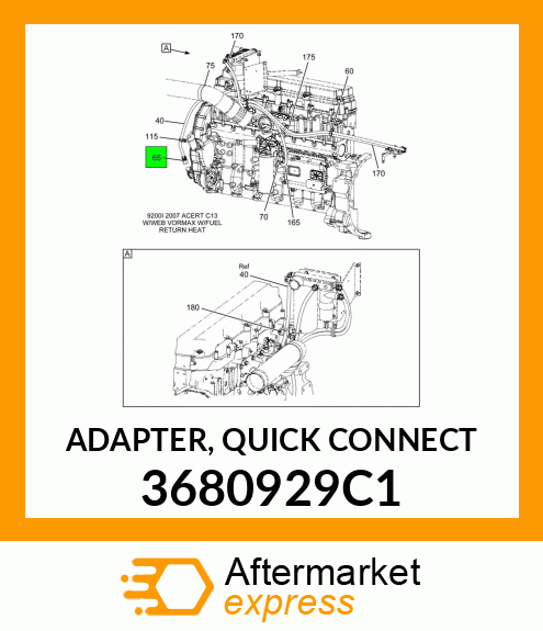 ADAPTER, QUICK CONNECT 3680929C1