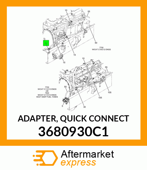 ADAPTER, QUICK CONNECT 3680930C1