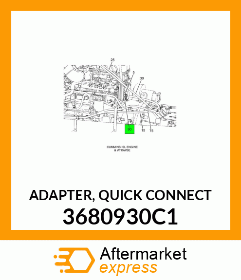 ADAPTER, QUICK CONNECT 3680930C1