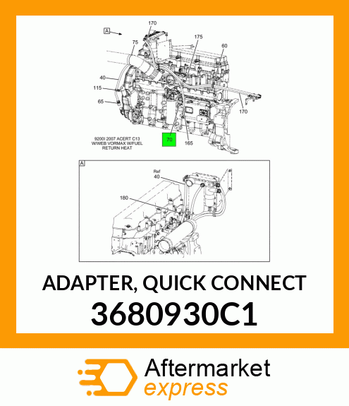 ADAPTER, QUICK CONNECT 3680930C1